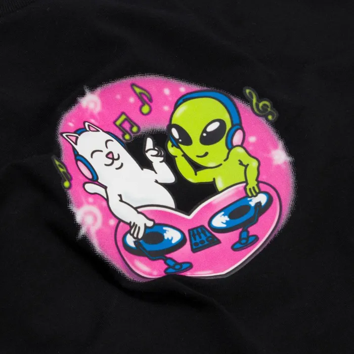 Ripndip Love Is Ripndip Cropped Baby Tee Black Womens
