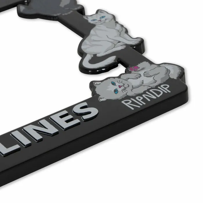 Ripndip Man I Love Felines License Plate Holder Black Car Accessories Ripndip Man I Love Felines License Plate Holder Black Car Accessories
