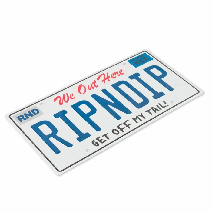 Ripndip Ripndip License Plate White Car Accessories Ripndip Ripndip License Plate White Car Accessories