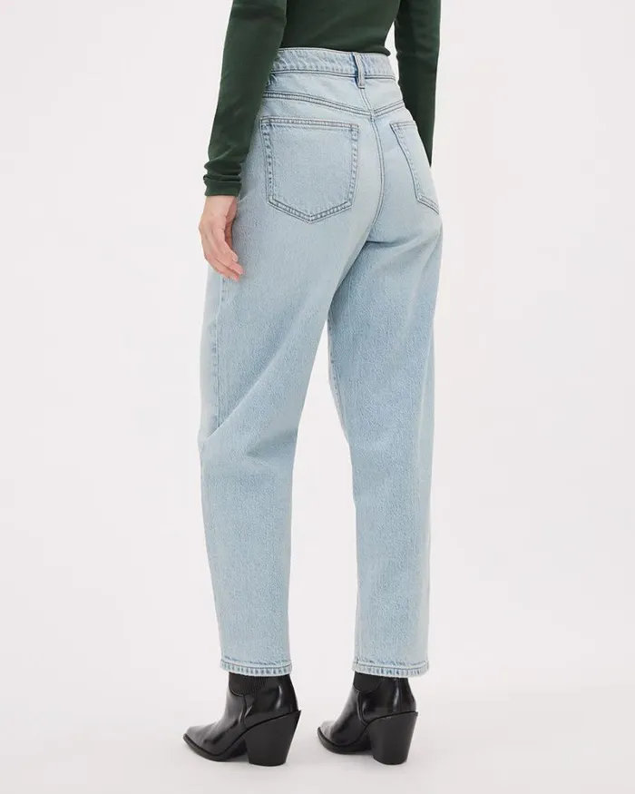 RWandCO Barrel Leg LightWash HighRise Barrel Jeans Light Wash 8211 Women RWandCO Barrel Leg LightWash HighRise Barrel Jeans Light Wash 8211 Women