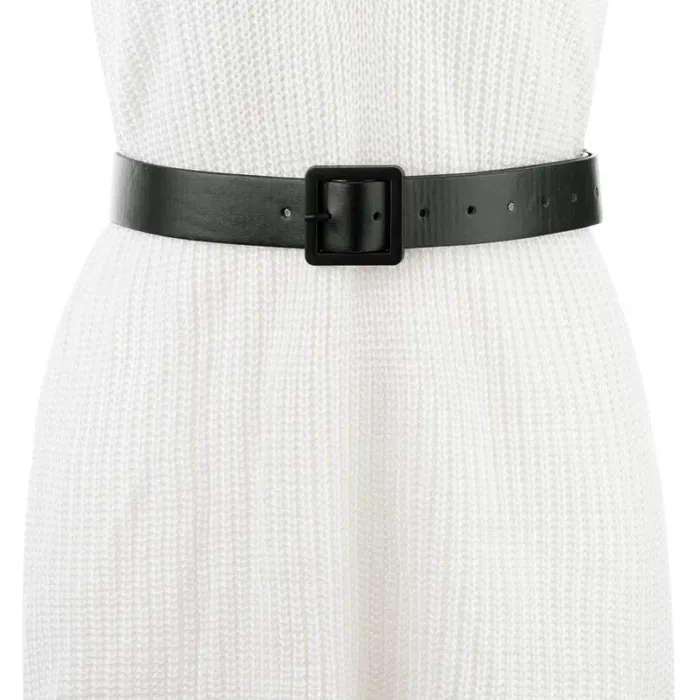 RWandCO Belts Allegra K PU Leather Belt Waistband Square Buckle Square Buckle Black 8211 Women RWandCO Belts Allegra K PU Leather Belt Waistband Square Buckle Square Buckle Black 8211 Women