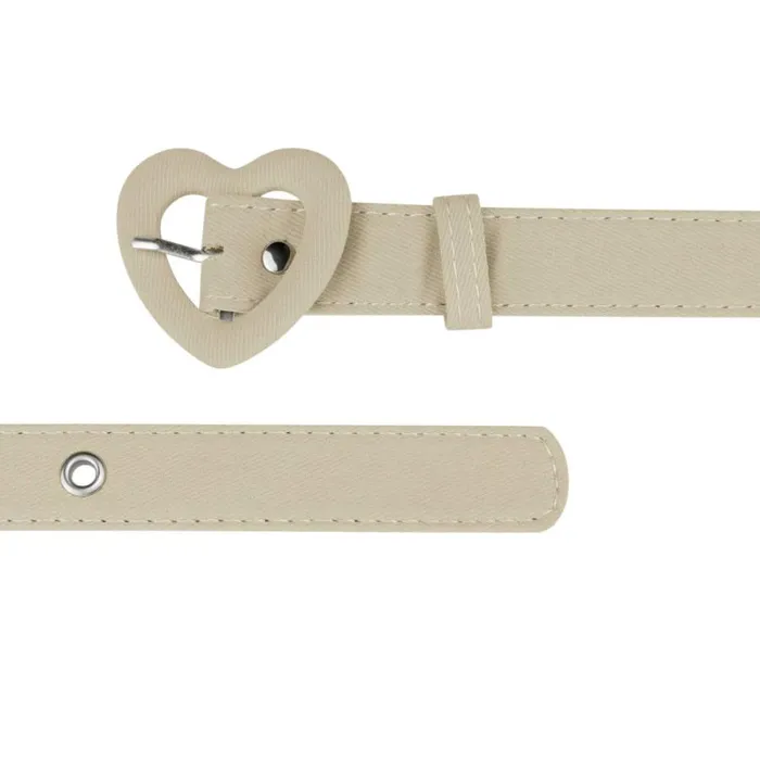 RWandCO Belts Allegra K Waist Love Heart Belt Buckle Beige 8211 Women RWandCO Belts Allegra K Waist Love Heart Belt Buckle Beige 8211 Women