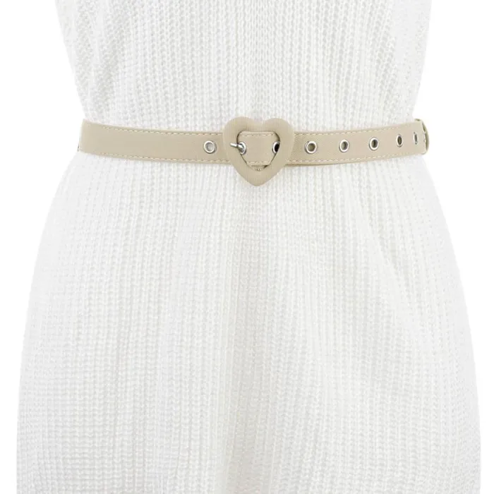 RWandCO Belts Allegra K Waist Love Heart Belt Buckle Beige 8211 Women RWandCO Belts Allegra K Waist Love Heart Belt Buckle Beige 8211 Women