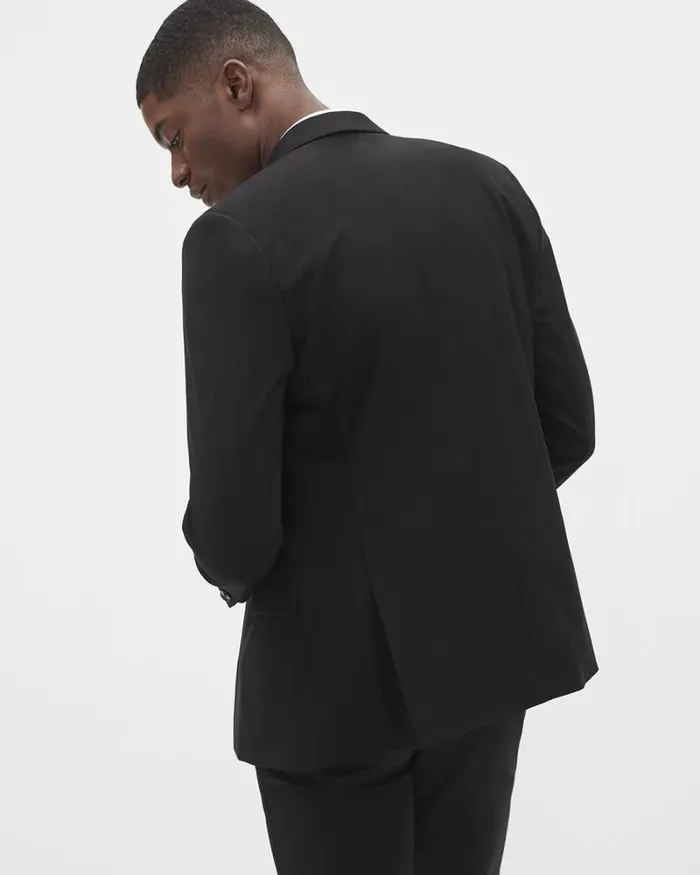 RWandCO Blazers Essential Black WoolBlend Suit Blazer Black 8211 Men RWandCO Blazers Essential Black WoolBlend Suit Blazer Black 8211 Men