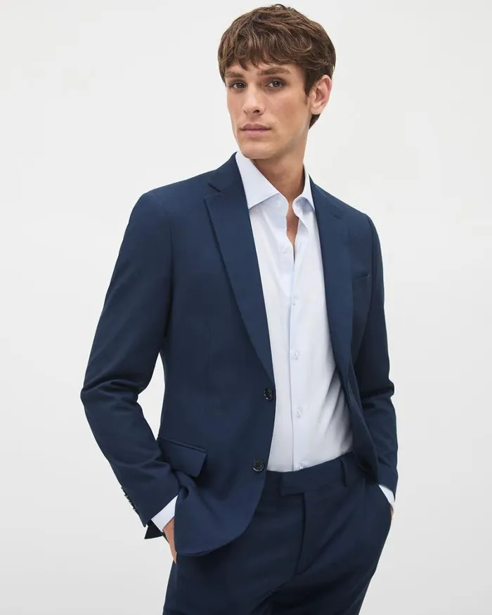 RWandCO Blazers Essential Navy Suit Blazer Navy Blue 8211 Men