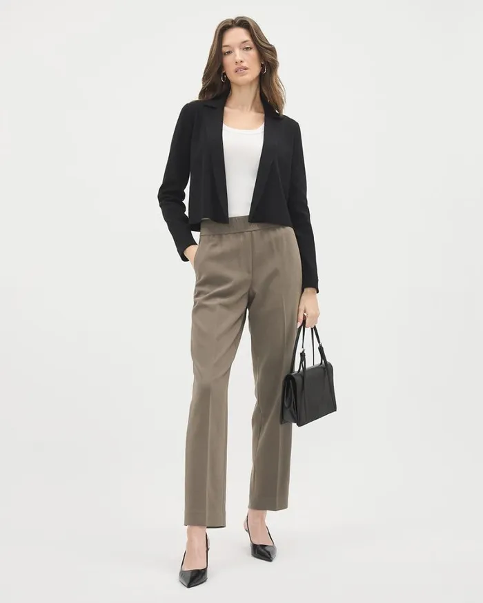 RWandCO Blazers Open Cropped Sweater Blazer Black 8211 Women RWandCO Blazers Open Cropped Sweater Blazer Black 8211 Women