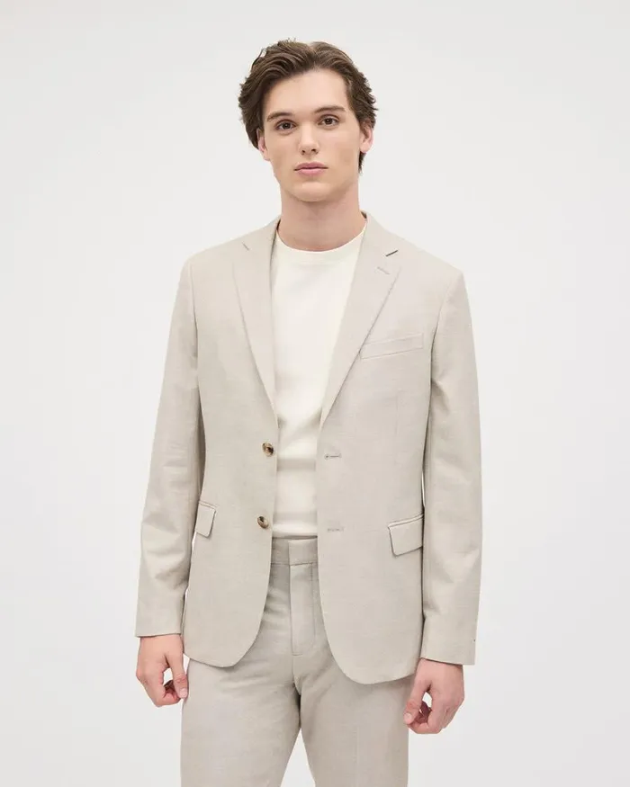 RWandCO Blazers SlimFit Tech Suit Blazer Travertine 8211 Men