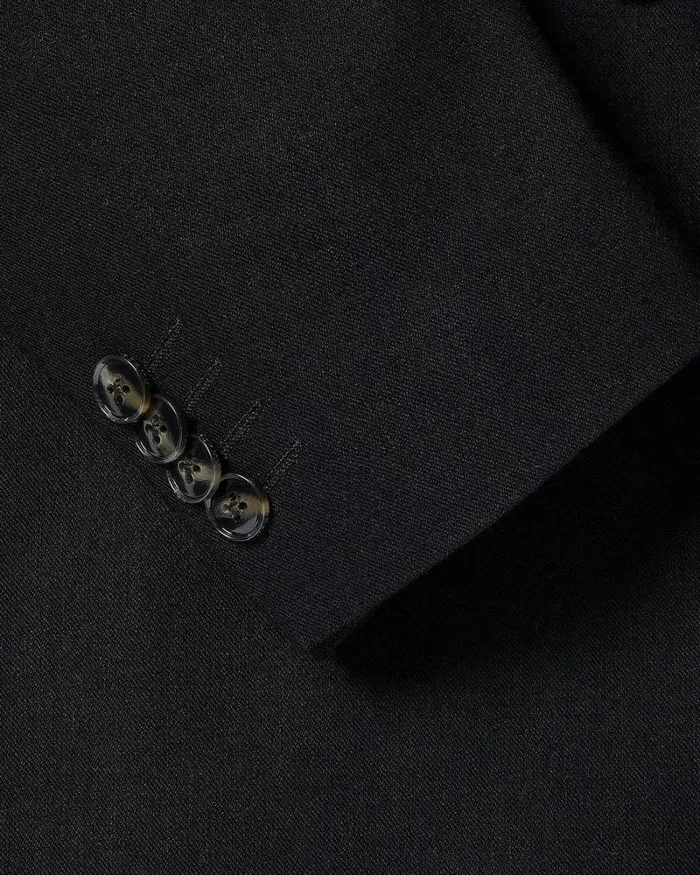 RWandCO Blazers TailoredFit DoubleBreasted Linen Suit Blazer Black 8211 Men RWandCO Blazers TailoredFit DoubleBreasted Linen Suit Blazer Black 8211 Men