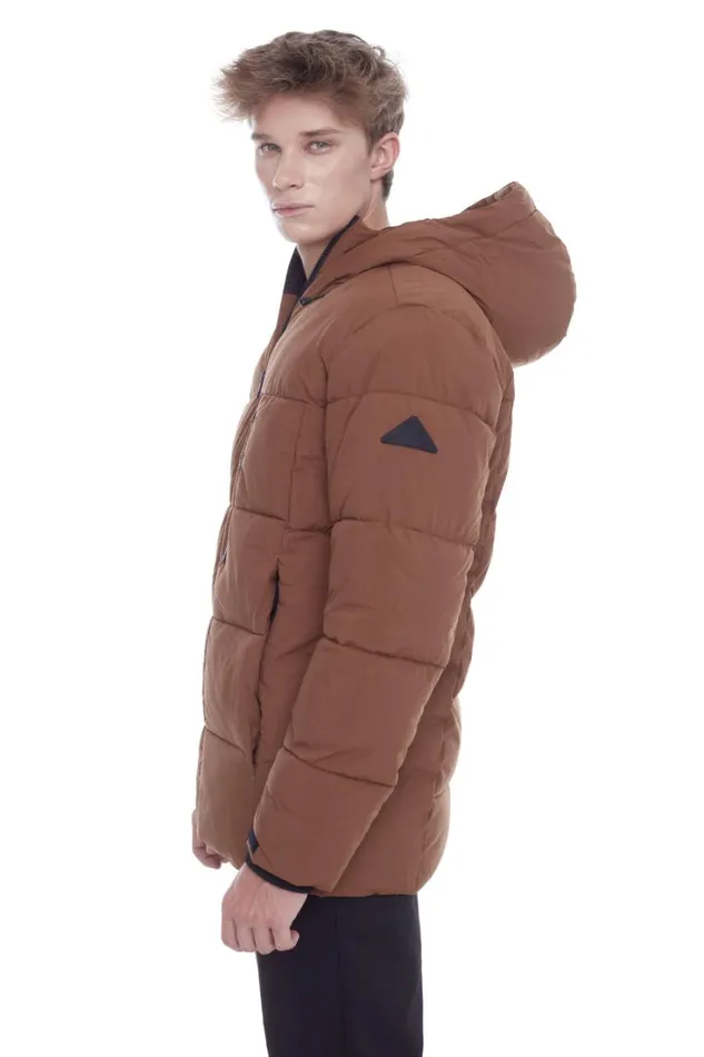 RWandCO Coats and Jackets Alpine North Men039s 8211 BANFF Vegan Down Recycled MidWeight Quilted Puffer Jacket Medium Brown 8211 Men