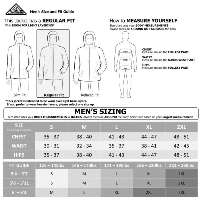 RWandCO Coats and Jackets Alpine North Men039s 8211 BANFF Vegan Down Recycled MidWeight Quilted Puffer Jacket Medium Brown 8211 Men