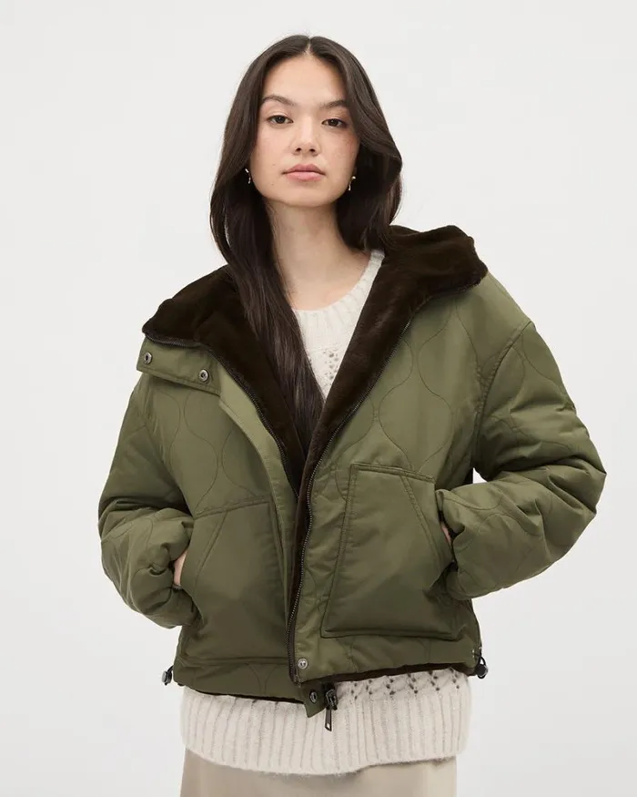 RWandCO Coats and Jackets Reversible Hooded Jacket Delicioso 8211 Women