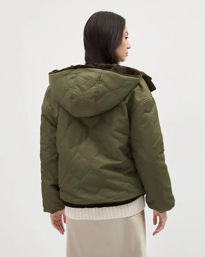 RWandCO Coats and Jackets Reversible Hooded Jacket Delicioso 8211 Women RWandCO Coats and Jackets Reversible Hooded Jacket Delicioso 8211 Women