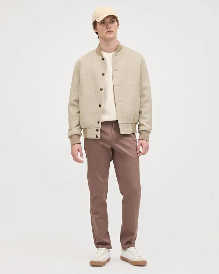 RWandCO Coats and Jackets Tweed Bomber Jacket Beige 8211 Men RWandCO Coats and Jackets Tweed Bomber Jacket Beige 8211 Men