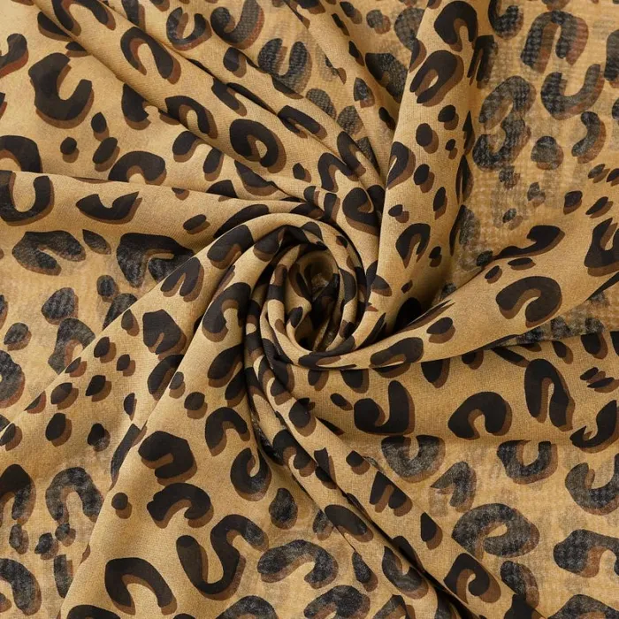 RWandCO Hats Gloves and Scarves Allegra K Chiffon Leopard Wrap Shawl Scarves Black Brown 8211 Women