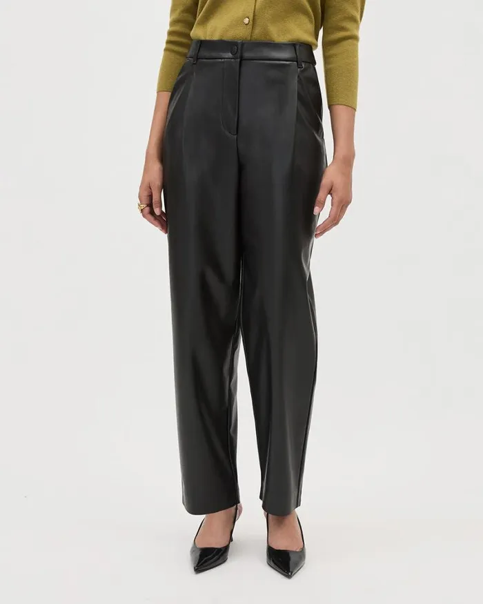 RWandCO HighRise FauxLeather HighRise Barrel Pant Black 8211 Women RWandCO HighRise FauxLeather HighRise Barrel Pant Black 8211 Women