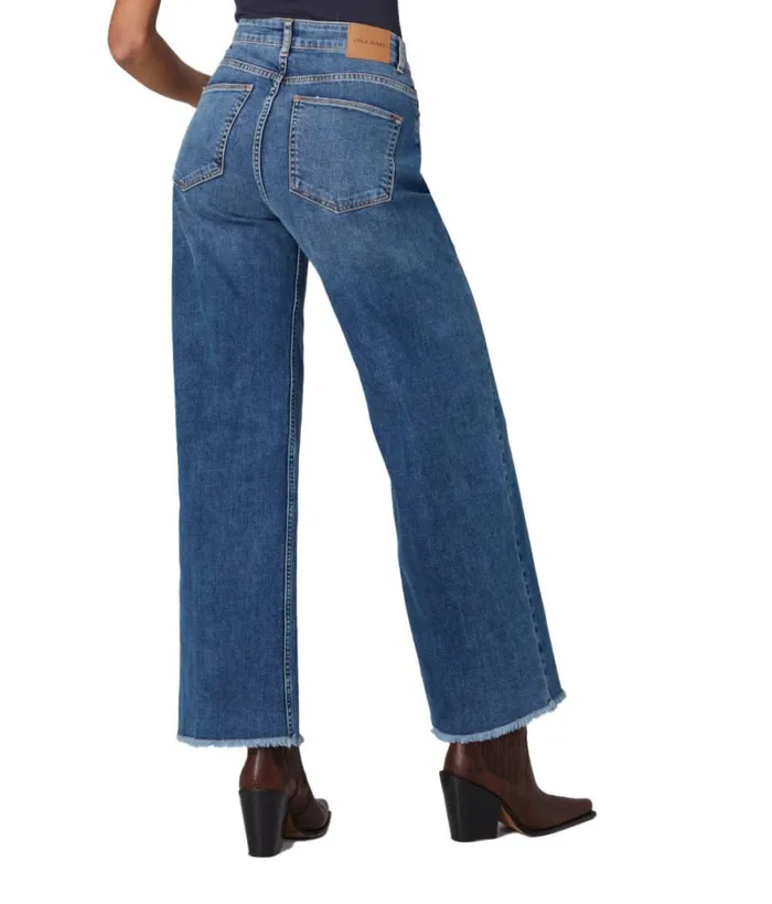 RWandCO Jeans Lola Jeans MILANDIS High Rise Wide Leg Jeans Medium Blue 8211 Women