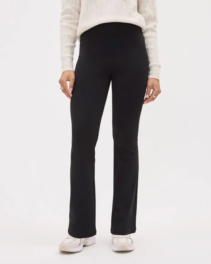 RWandCO Leggings Soft Touch FlareLeg Legging Pant Black 8211 Women