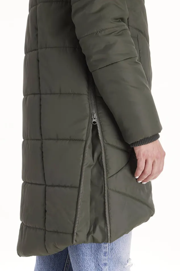 RWandCO Outerwear Harper 8211 3in1 Maternity Coat Cocoon Mid Thigh 8211 Modern Eternity Maternity Medium Green 8211 Women RWandCO Outerwear Harper 8211 3in1 Maternity Coat Cocoon Mid Thigh 8211 Modern Eternity Maternity Medium Green 8211 Women