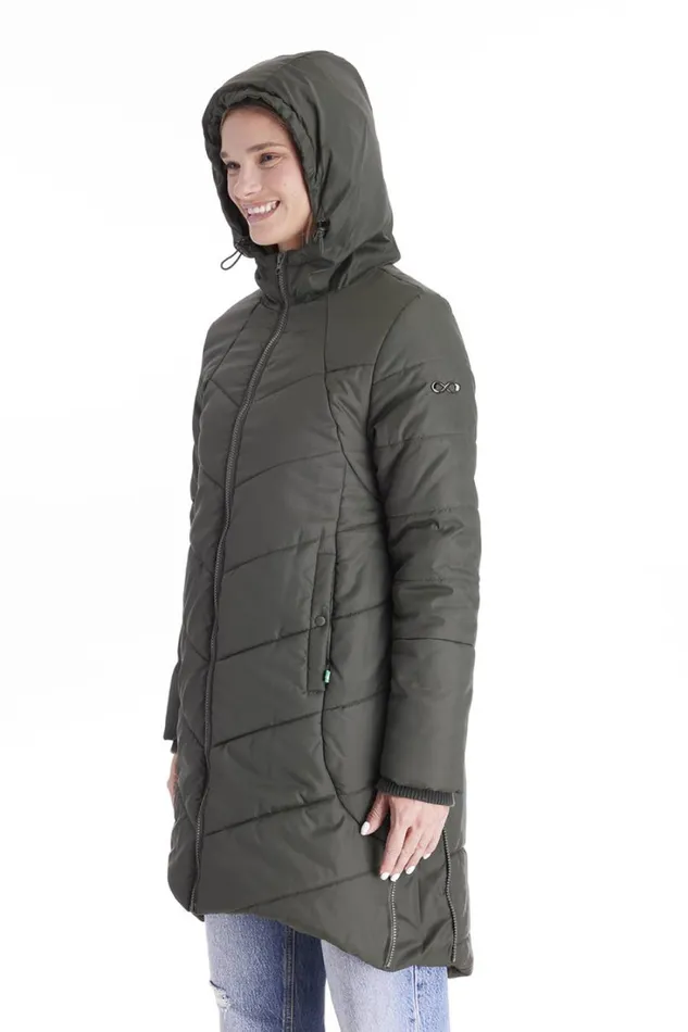 RWandCO Outerwear Harper 8211 3in1 Maternity Coat Cocoon Mid Thigh 8211 Modern Eternity Maternity Medium Green 8211 Women RWandCO Outerwear Harper 8211 3in1 Maternity Coat Cocoon Mid Thigh 8211 Modern Eternity Maternity Medium Green 8211 Women