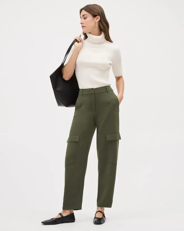 RWandCO Pants MidRise TaperedLeg Flowy Cargo Pant Deep Depths 8211 Women RWandCO Pants MidRise TaperedLeg Flowy Cargo Pant Deep Depths 8211 Women
