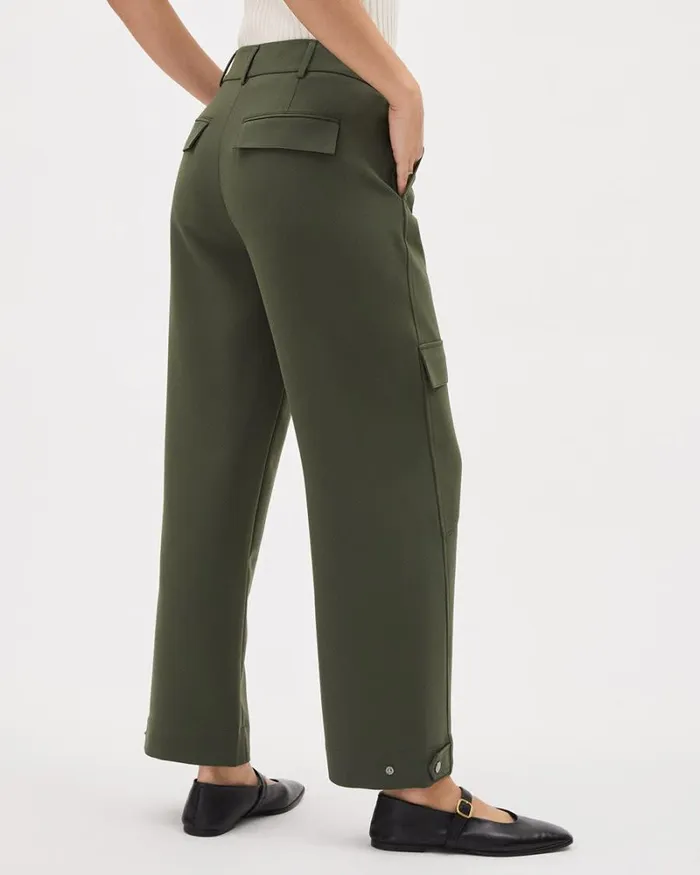RWandCO Pants MidRise TaperedLeg Flowy Cargo Pant Deep Depths 8211 Women RWandCO Pants MidRise TaperedLeg Flowy Cargo Pant Deep Depths 8211 Women