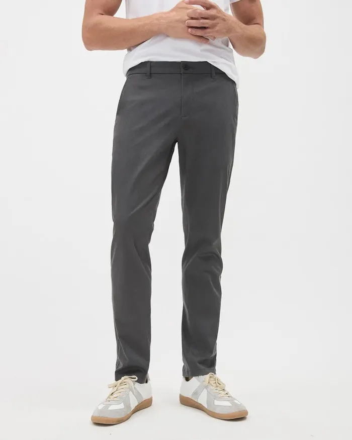 RWandCO Pants Slim Chino Pants Asphalt 8211 Men