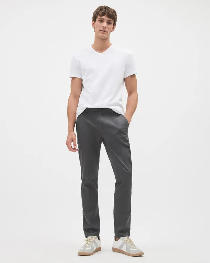 RWandCO Pants Slim Chino Pants Asphalt 8211 Men