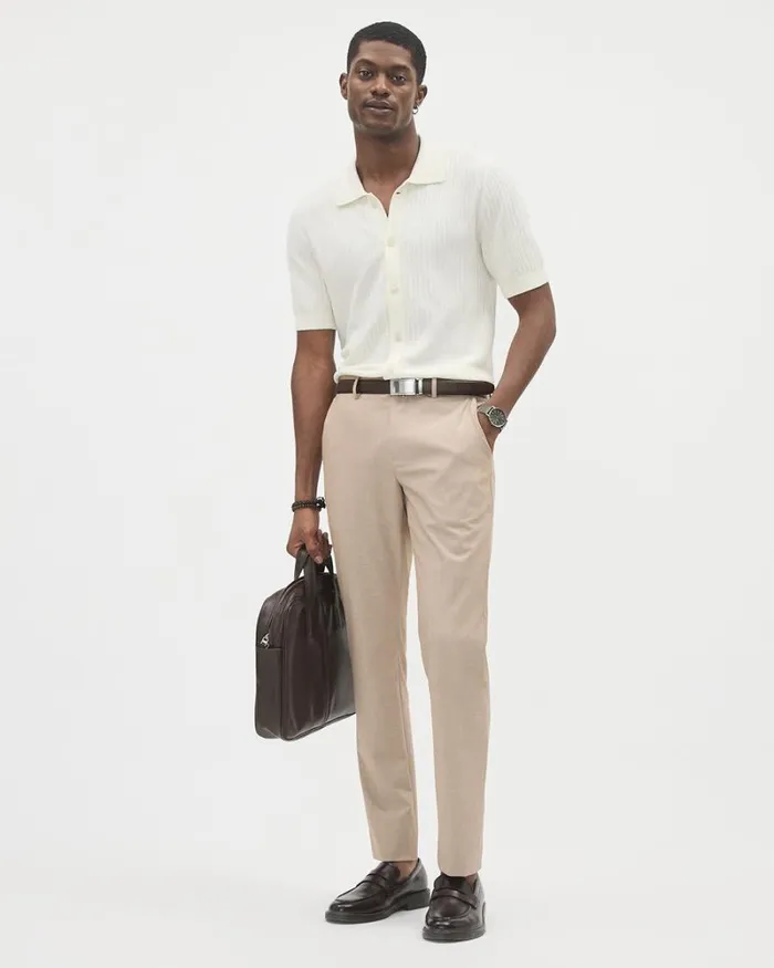RWandCO Pants Solid SlimFit City Pant Beige 8211 8211 Men RWandCO Pants Solid SlimFit City Pant Beige 8211 8211 Men