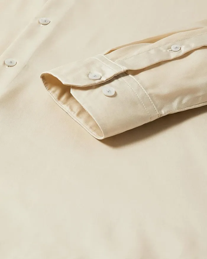 RWandCO Shirts RegularFit Sateen Dress Shirt Champagne 8211 Men RWandCO Shirts RegularFit Sateen Dress Shirt Champagne 8211 Men