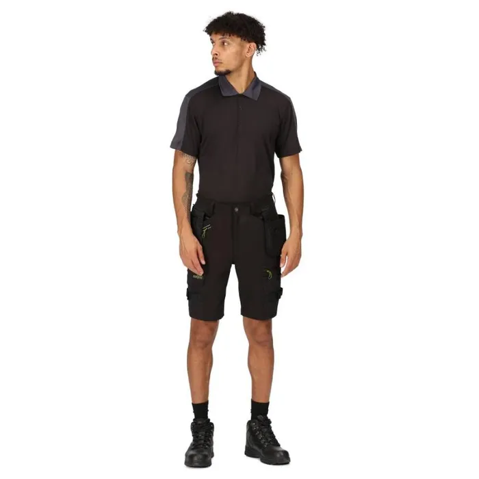 RWandCO Shorts Regatta 8211 Mens Infiltrate Detachable Holster Pocket Shorts Black 8211 Men