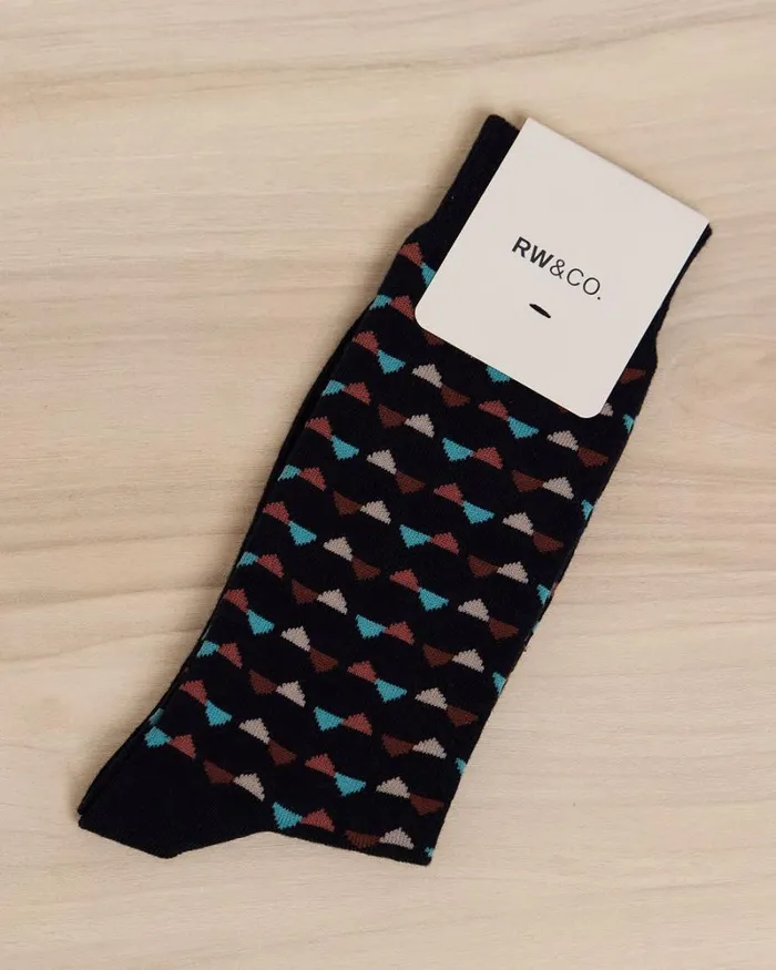 RWandCO Socks Multicoloured Triangle Socks Total Eclipse 8211 Men