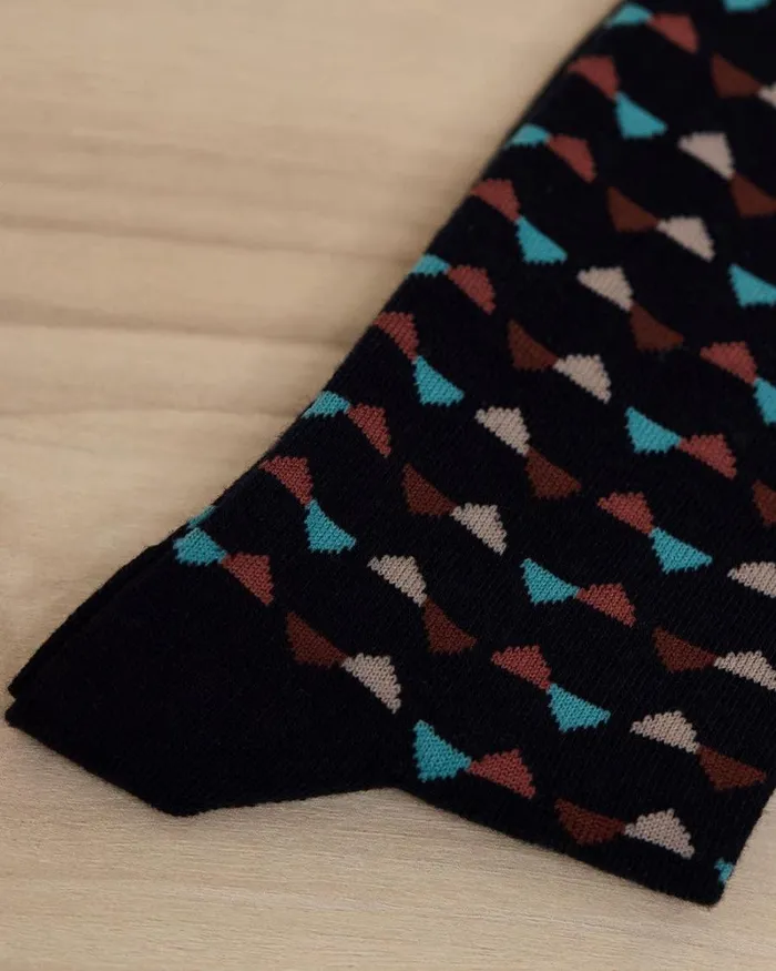 RWandCO Socks Multicoloured Triangle Socks Total Eclipse 8211 Men RWandCO Socks Multicoloured Triangle Socks Total Eclipse 8211 Men