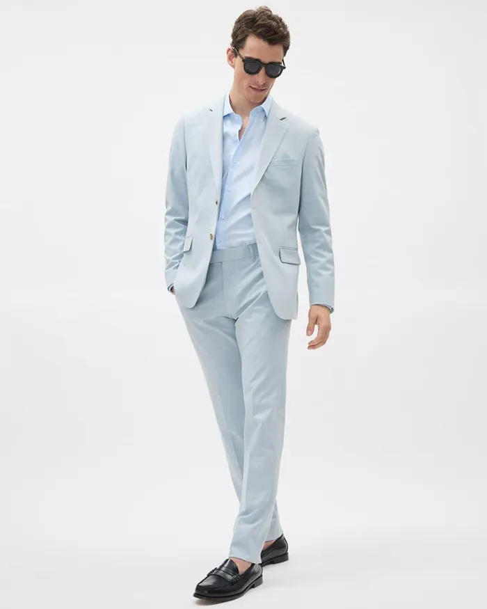 RWandCO Suit Pants SlimFit Light Blue Suit Pant Skywriting 8211 Men