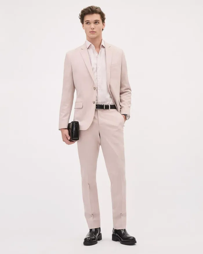 RWandCO Suit Pants SlimFit Light Pink Suit Pant Shadow Grey 8211 Men RWandCO Suit Pants SlimFit Light Pink Suit Pant Shadow Grey 8211 Men