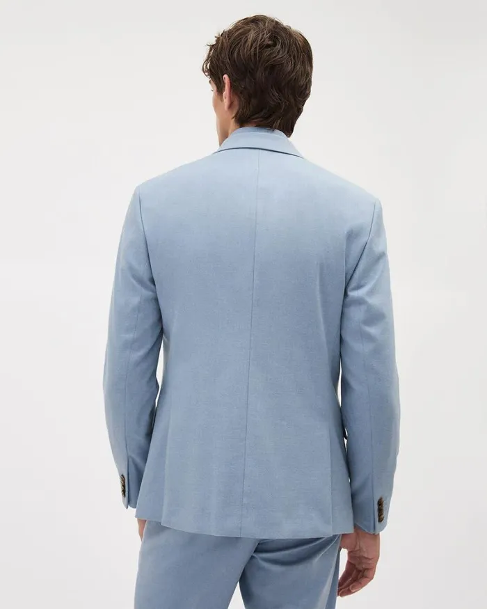 RWandCO Suits Brushed Twill SlimFit Blazer Cashmere Blue 8211 Men RWandCO Suits Brushed Twill SlimFit Blazer Cashmere Blue 8211 Men