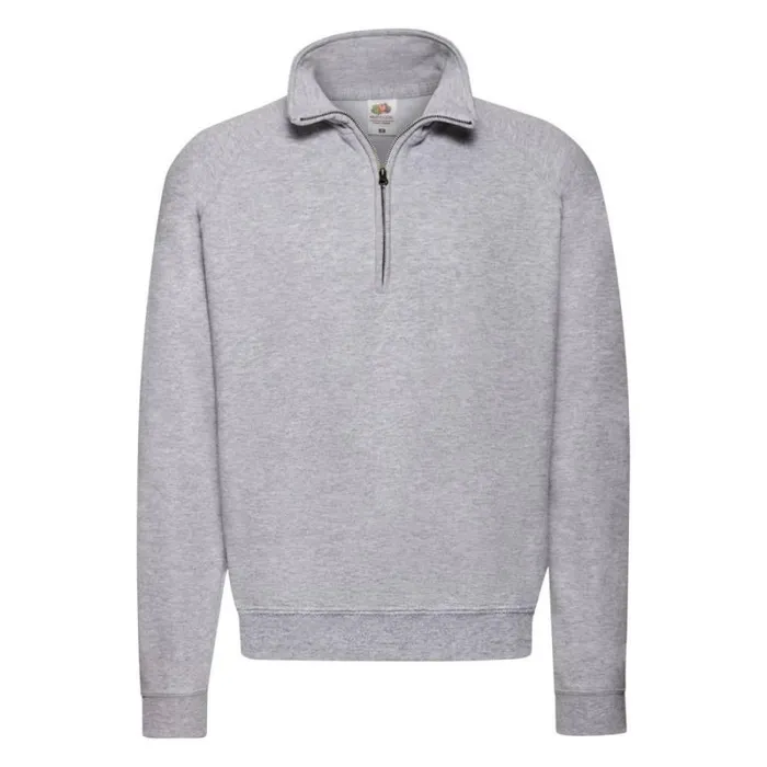 RWandCO Sweatshirts and Hoodies Fruit Of The Loom 8211 Mens Classic Quarter Zip Sweatshirt Light Grey 8211 Men RWandCO Sweatshirts and Hoodies Fruit Of The Loom 8211 Mens Classic Quarter Zip Sweatshirt Light Grey 8211 Men