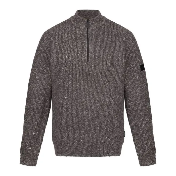 RWandCO Sweatshirts and Hoodies Regatta 8211 Mens Solomon Marl Knitted Zip Neck Sweatshirt Dark Grey 8211 Men RWandCO Sweatshirts and Hoodies Regatta 8211 Mens Solomon Marl Knitted Zip Neck Sweatshirt Dark Grey 8211 Men