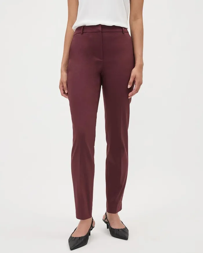 RWandCO The Limitless Suit Limitless MidRise SlimLeg Signature Pant Vineyard Wine 8211 Women
