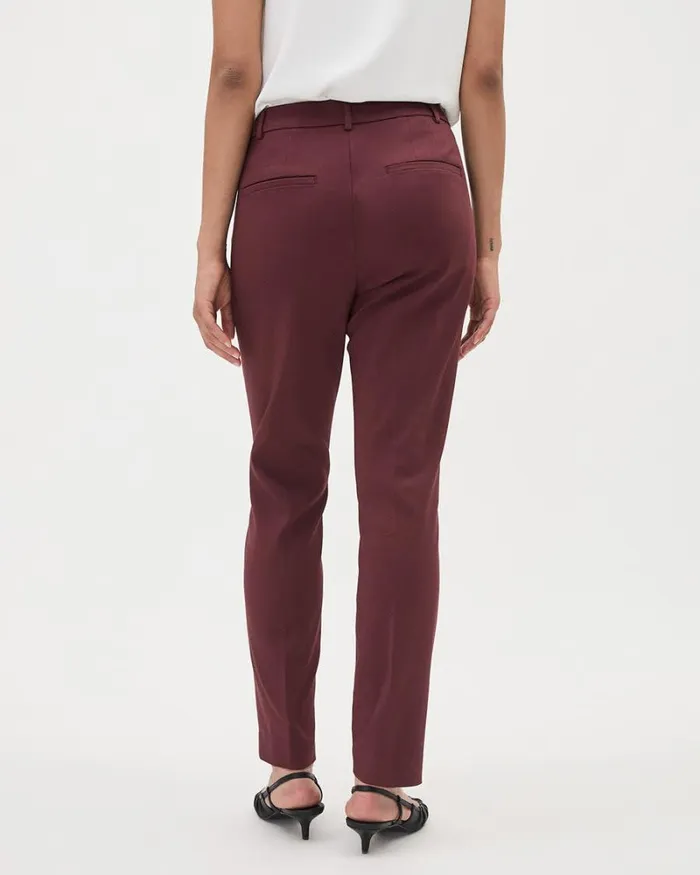 RWandCO The Limitless Suit Limitless MidRise SlimLeg Signature Pant Vineyard Wine 8211 Women