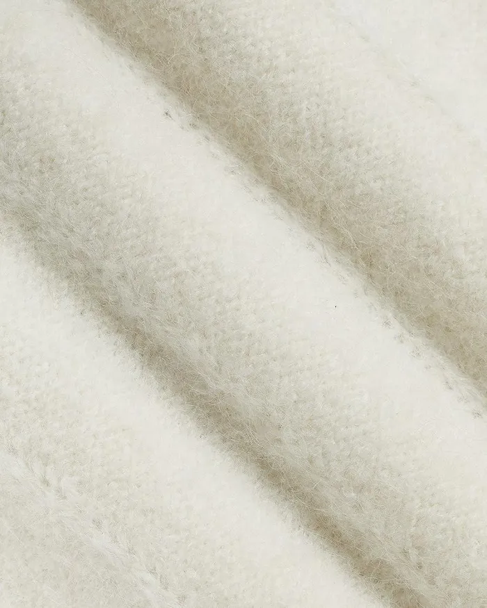 RWandCO Tops LongSleeve CrewNeck AlpacaBlend Sweater Snow White 8211 Women RWandCO Tops LongSleeve CrewNeck AlpacaBlend Sweater Snow White 8211 Women