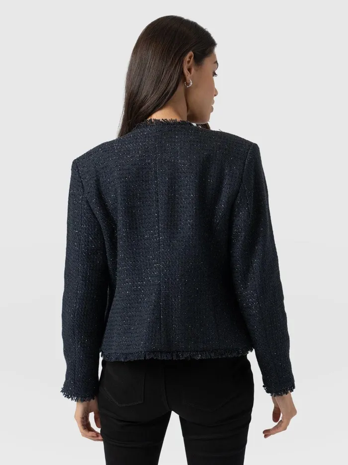 Saint And Sofia Blazers Women Ashby Jacket 8211 Navy Navy