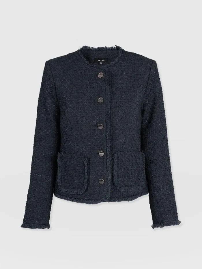Saint And Sofia Blazers Women Ashby Jacket 8211 Navy Navy