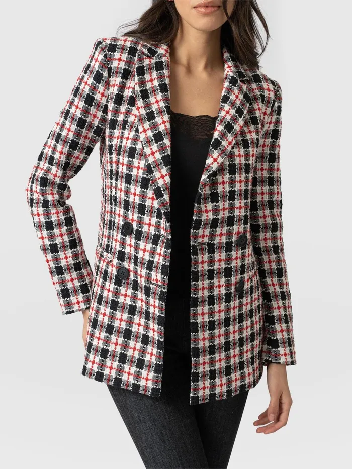 Saint And Sofia Blazers Women Cambridge Blazer 8211 Red Boucl Red Boucl