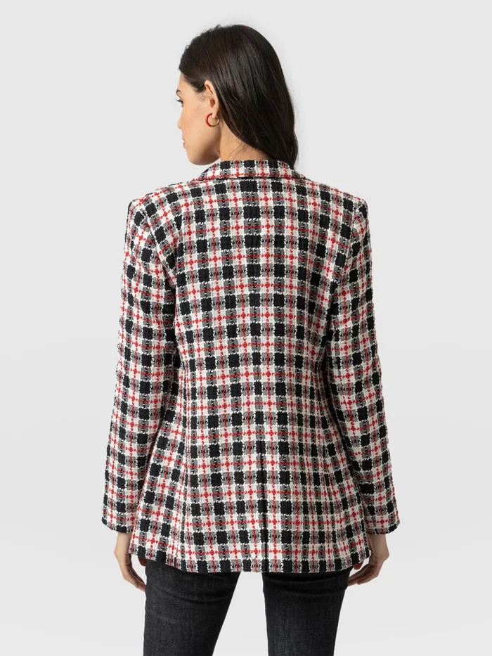 Saint And Sofia Blazers Women Cambridge Blazer 8211 Red Boucl Red Boucl