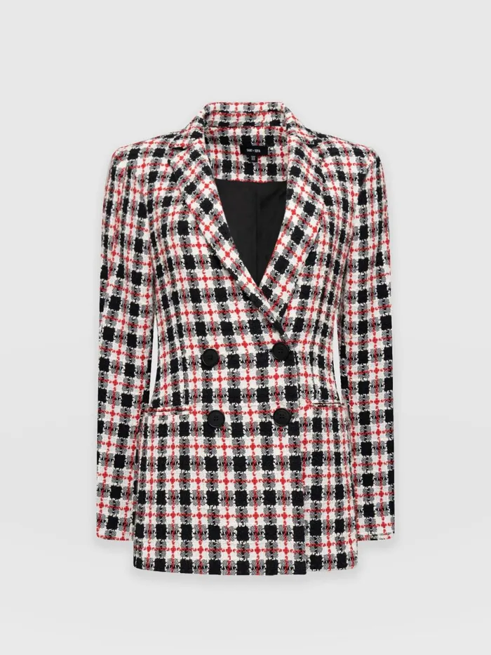 Saint And Sofia Blazers Women Cambridge Blazer 8211 Red Boucl Red Boucl