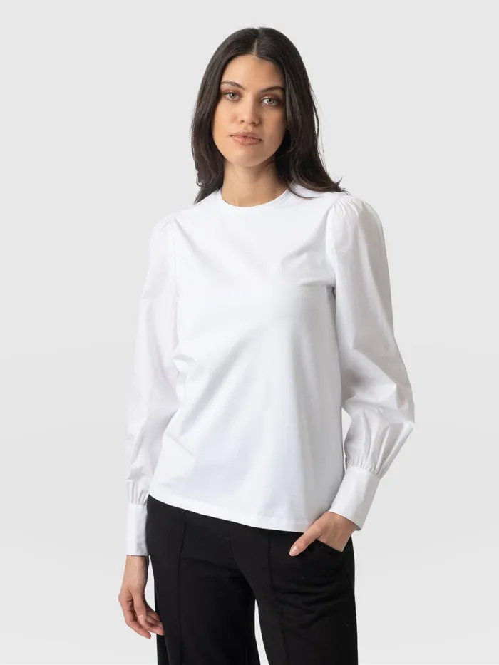 Saint And Sofia Blouses and Shirts Women Eva Mock Shirt 8211 White White