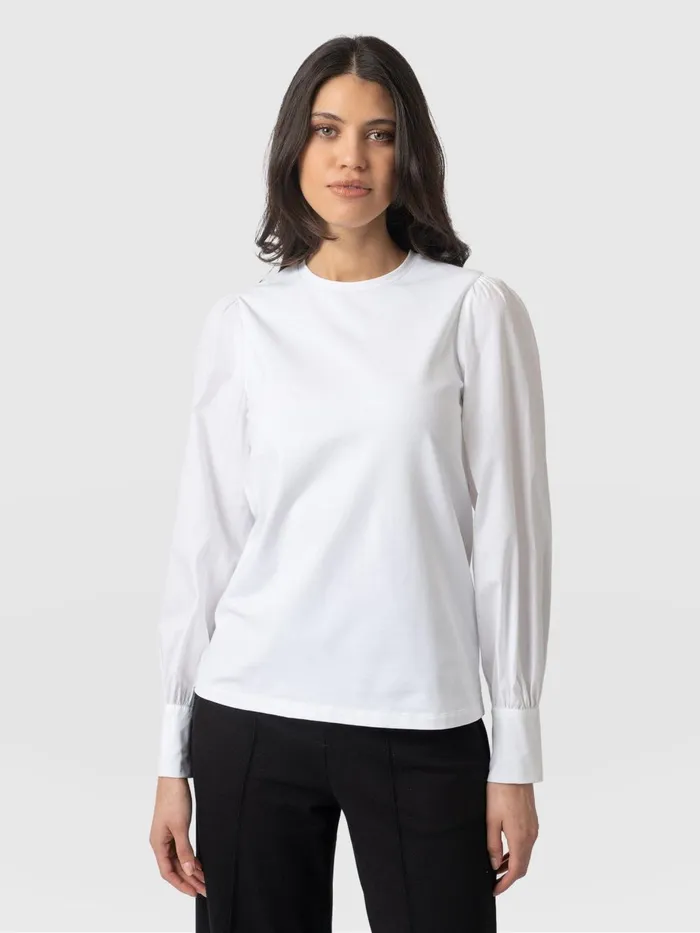 Saint And Sofia Blouses and Shirts Women Eva Mock Shirt 8211 White White