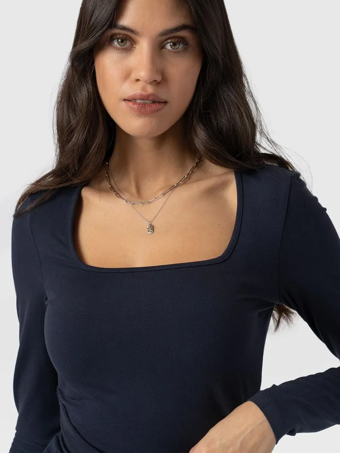 Saint And Sofia Dresses Women Amelia Wrap Dress 8211 Navy Navy