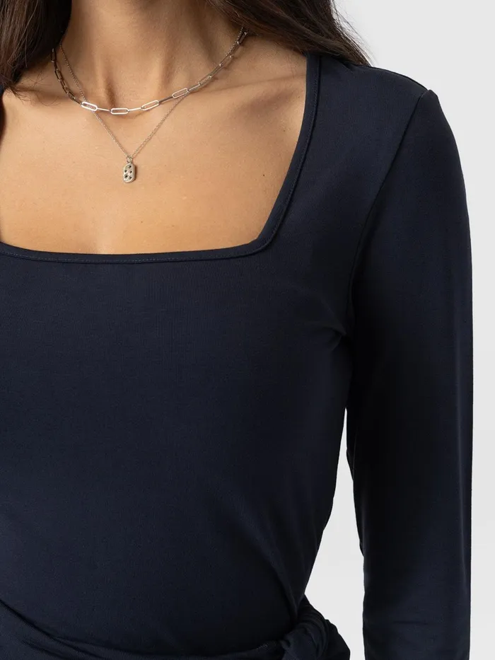 Saint And Sofia Dresses Women Amelia Wrap Dress 8211 Navy Navy