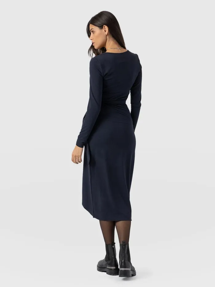 Saint And Sofia Dresses Women Amelia Wrap Dress 8211 Navy Navy